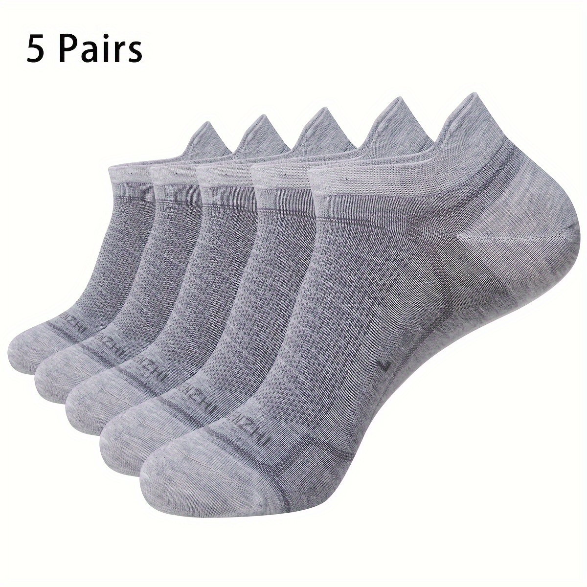 E-shop 5 Paar atmungsaktive Mesh-Sportschuhe für Damen und Herren, große Größe, für und Laufen, mit Anti-Reibungs-Fersenmarkierungen