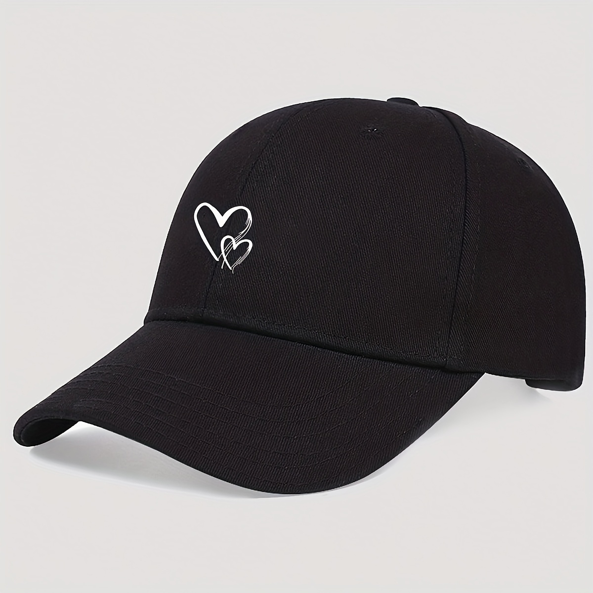 E-shop 1 Stück Damen Baseball Cap mit Linien-Herzfunktion, Outdoor Sonnenhut, LKW-Fahrer Vaterhut, Verstellbare Freizeit Sport Kappe Geeignet für