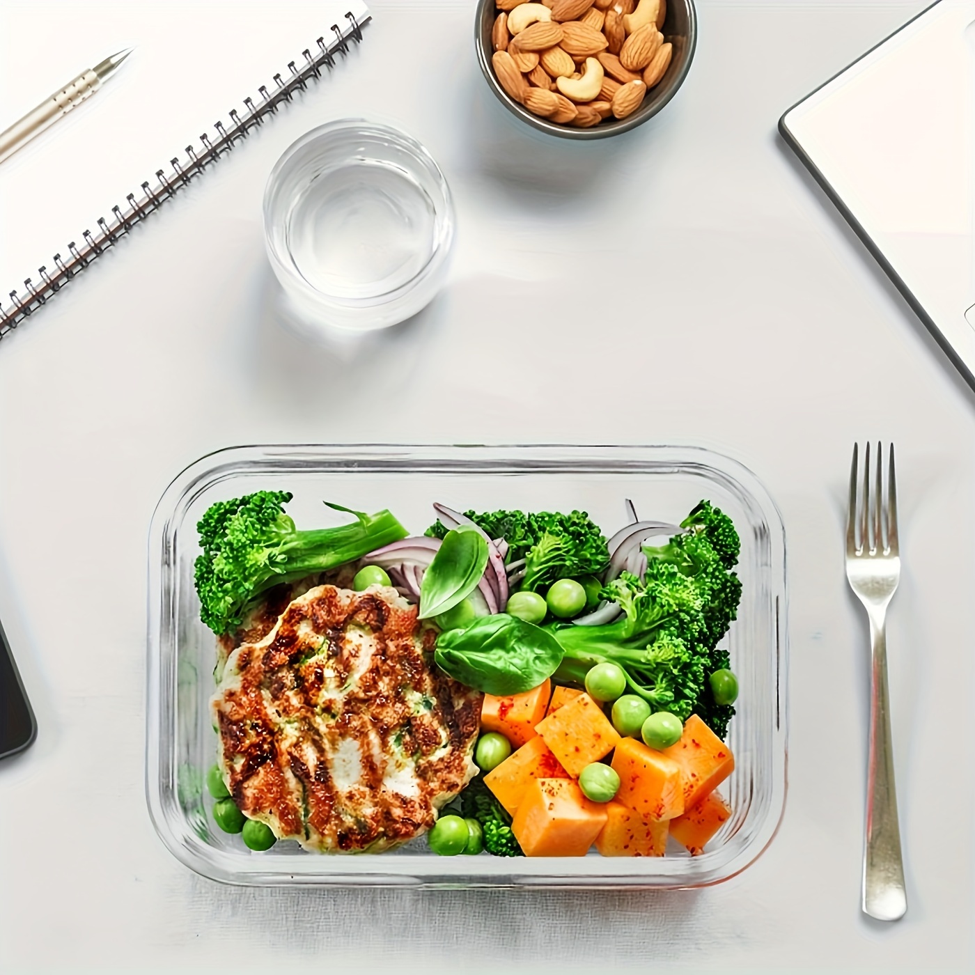     glass food storage containers with snap locking lids glass meal prep containers set airtight lunch containers microwave oven freezer and dishwasher Product details 5