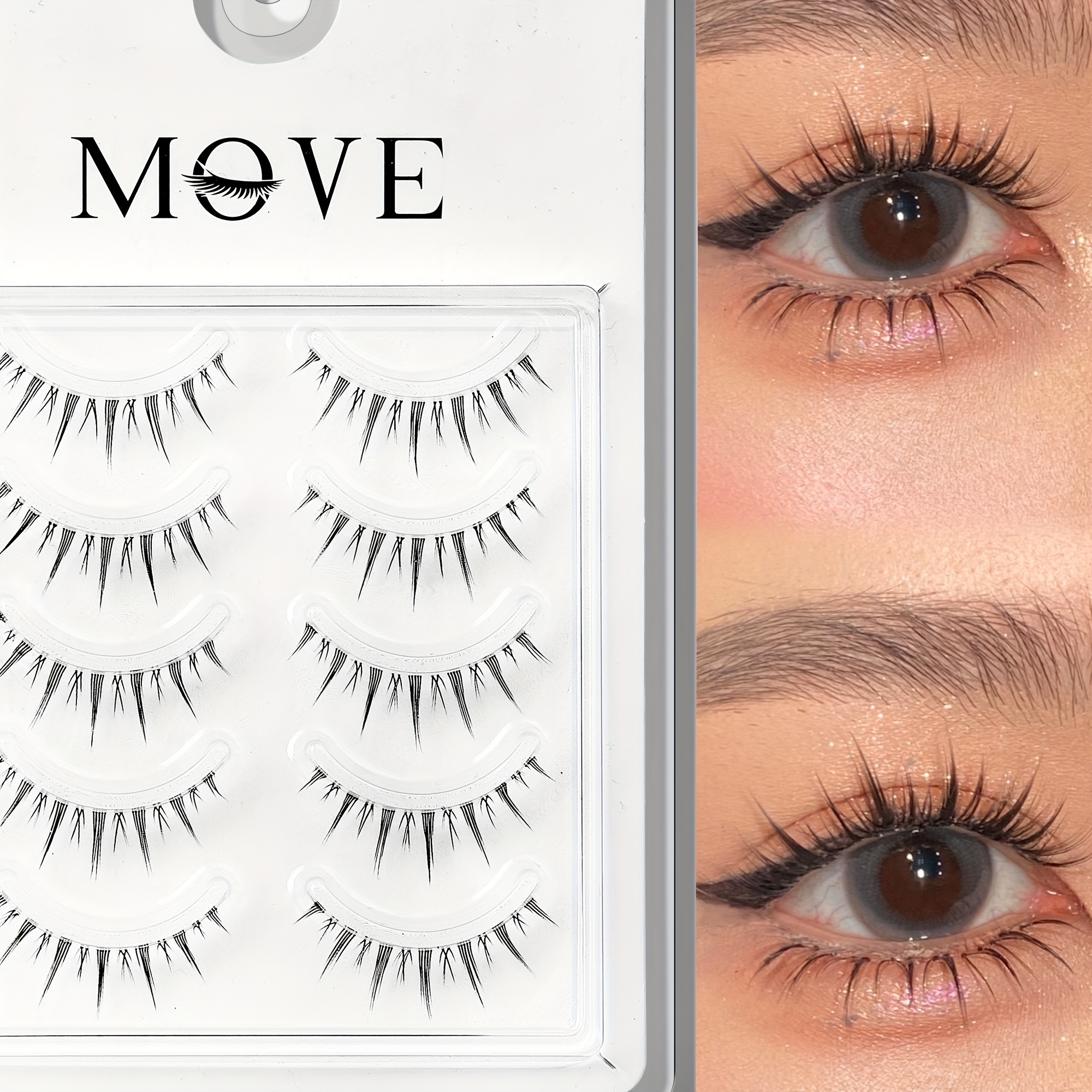 Natural Look Lashes - Multi-layered Natural -thick False Eyelashes, Beautifully And Professionally , Essential Cosmetics For Festive Stage Parties, Eye Makeup. False Eyelashes, 3d Flowing Soft