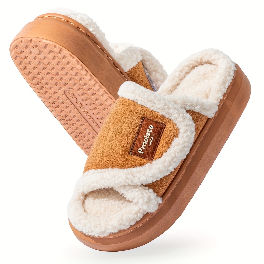 house women platform slippers   warm cozy indoor and outdoor   slippers Product details 2