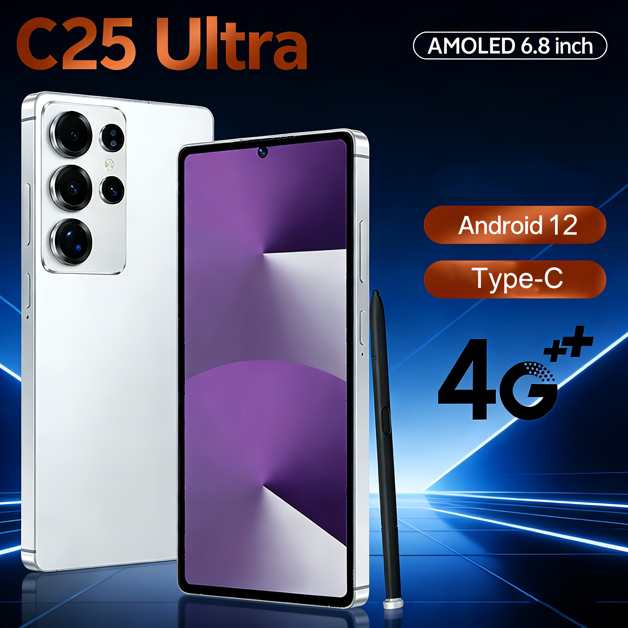 c25 ultra 2026 6 8 inch 4g unlocked smart phone - Temu Mauritius