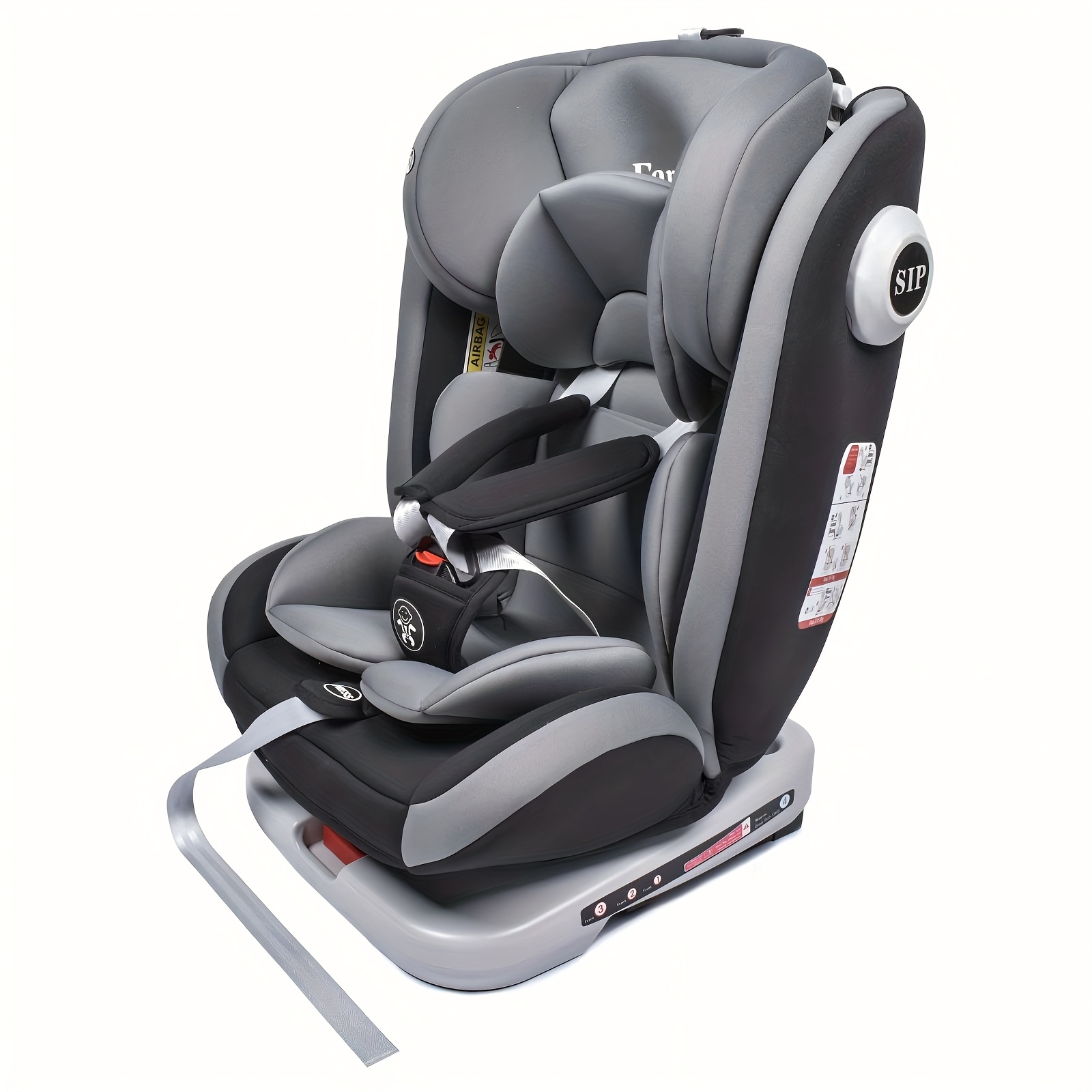 rotating baby car seat with and reclining position, group 0+1/2/3