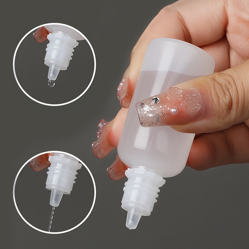 

White Compact Sample Packaging Bottle Squeezable Plastic Empty Bottle Portable Travel Small Bottles