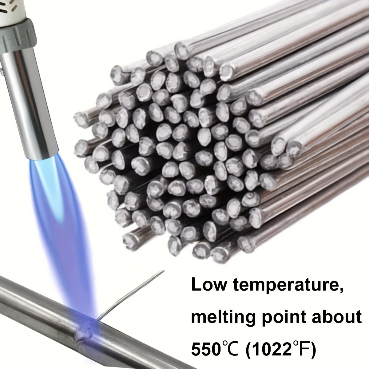 

25/50-piece Easy-melt Low Temp Aluminum Welding Rods - Strong & Safe For Diy And Professional Use