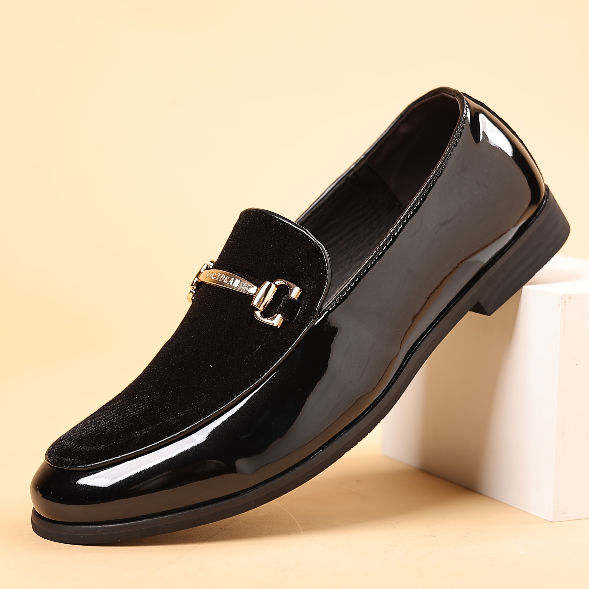 mens black dress shoes with gold Men Dress Shoe Nex Gold main image 0