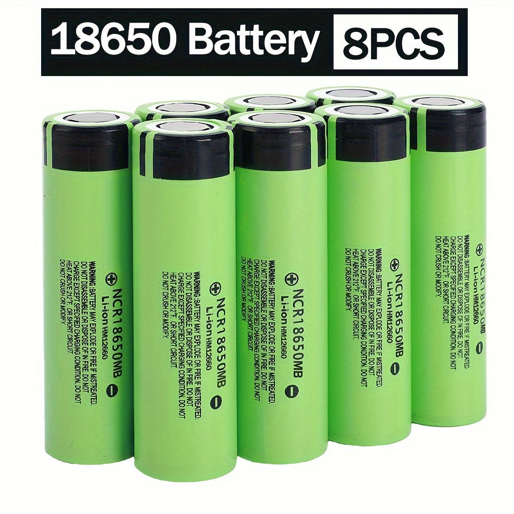 

8 Pcs Original 18650 Lithium Battery 3600mah Rechargeable Battery 3.7v Can Lithium Battery Compatible Batteries For Home Appliances Assembled Batteries