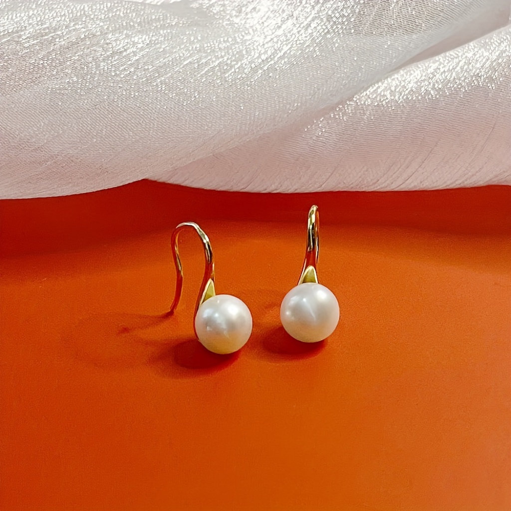 S925 * * Earrings Fashion Elegant All-Match Pearl * Women Banquet Formal  Dress Ear Additions