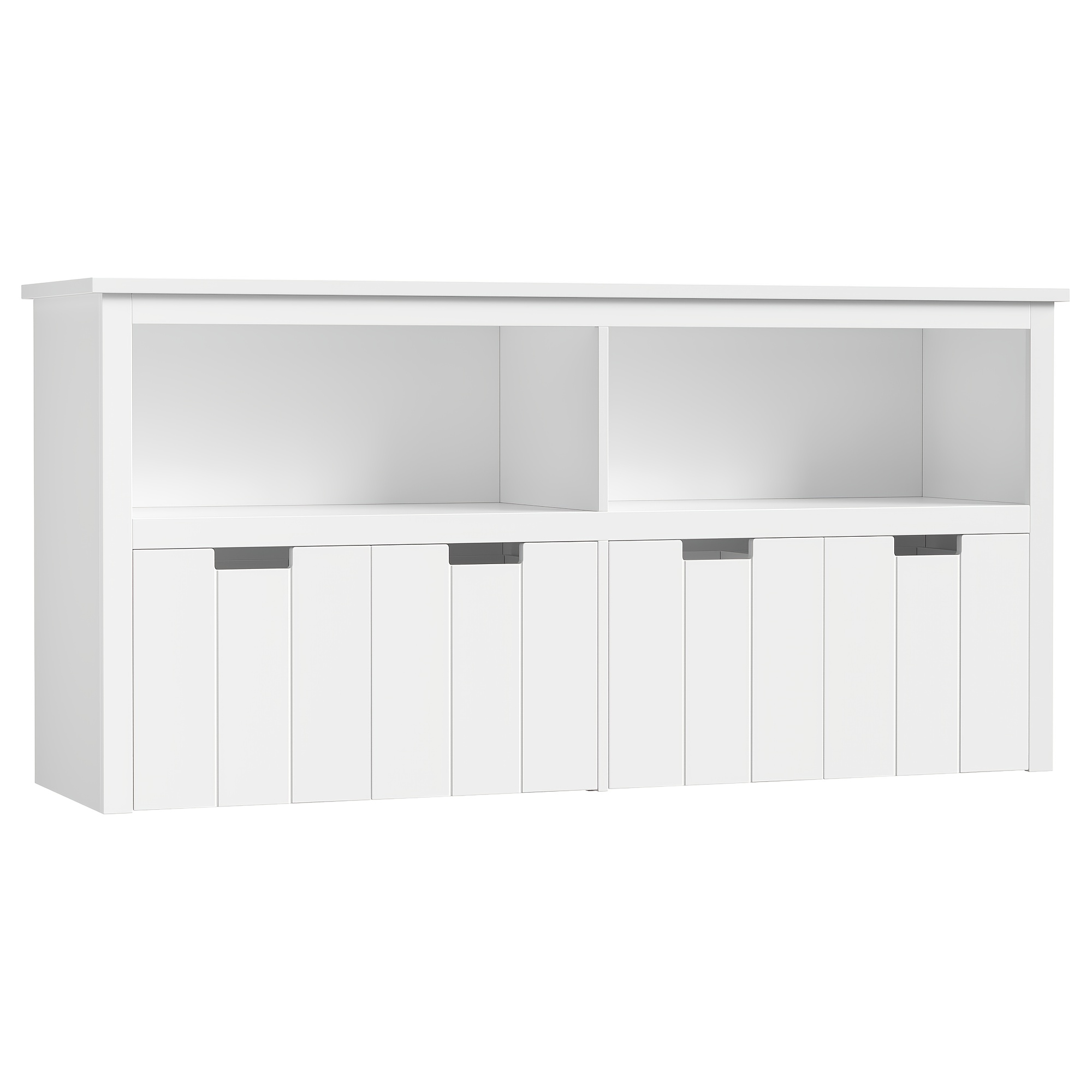 Image of Kealive Chest Of Drawers, Storage Cabinet With Rolling Wheels 4 Drawers, Bookcase Storage Unit White For Living Room
