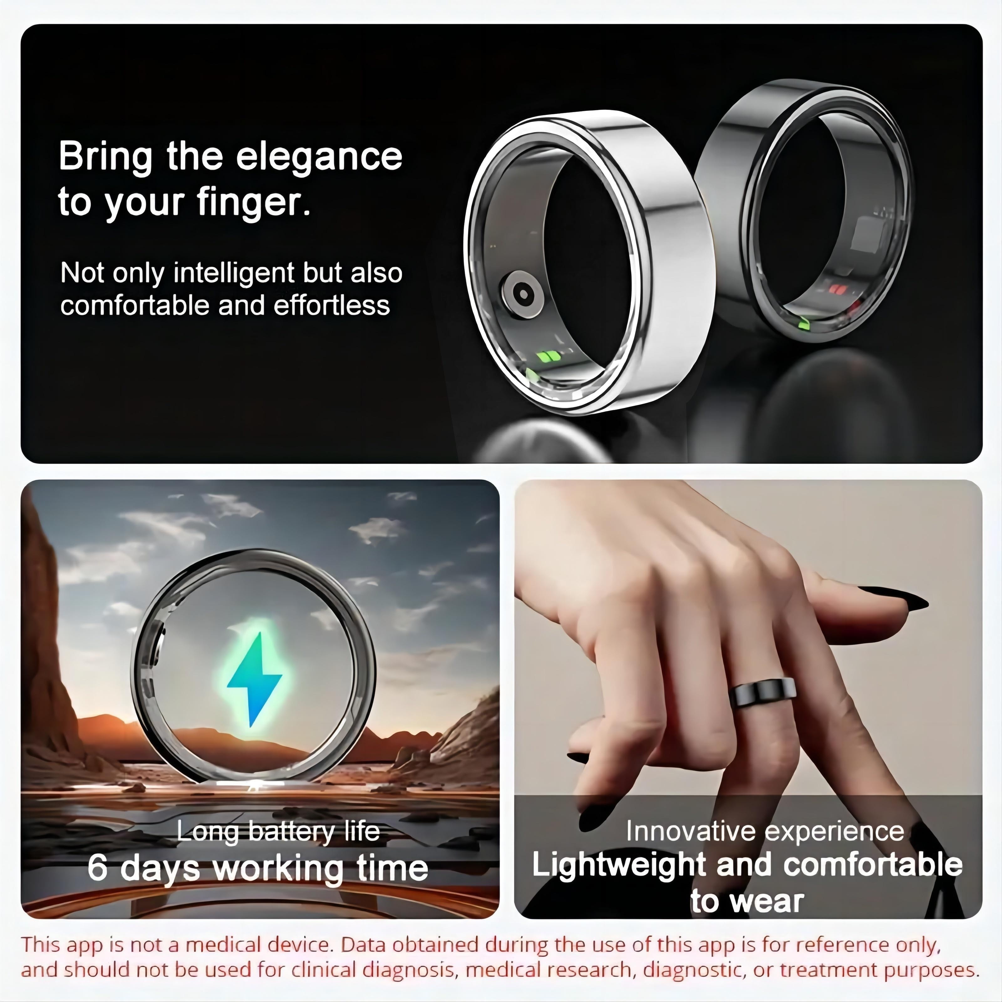 smart fitness   ring multi sport modes step counter calorie   details 1