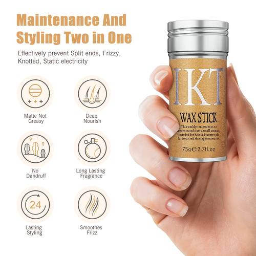 hair wax stick wax stick for hair used for hair styling lifting and flyaways non greasy styling wax stick controls frizz and stray hairs 3 1 oz suitable for teenagers compact and easy to carry