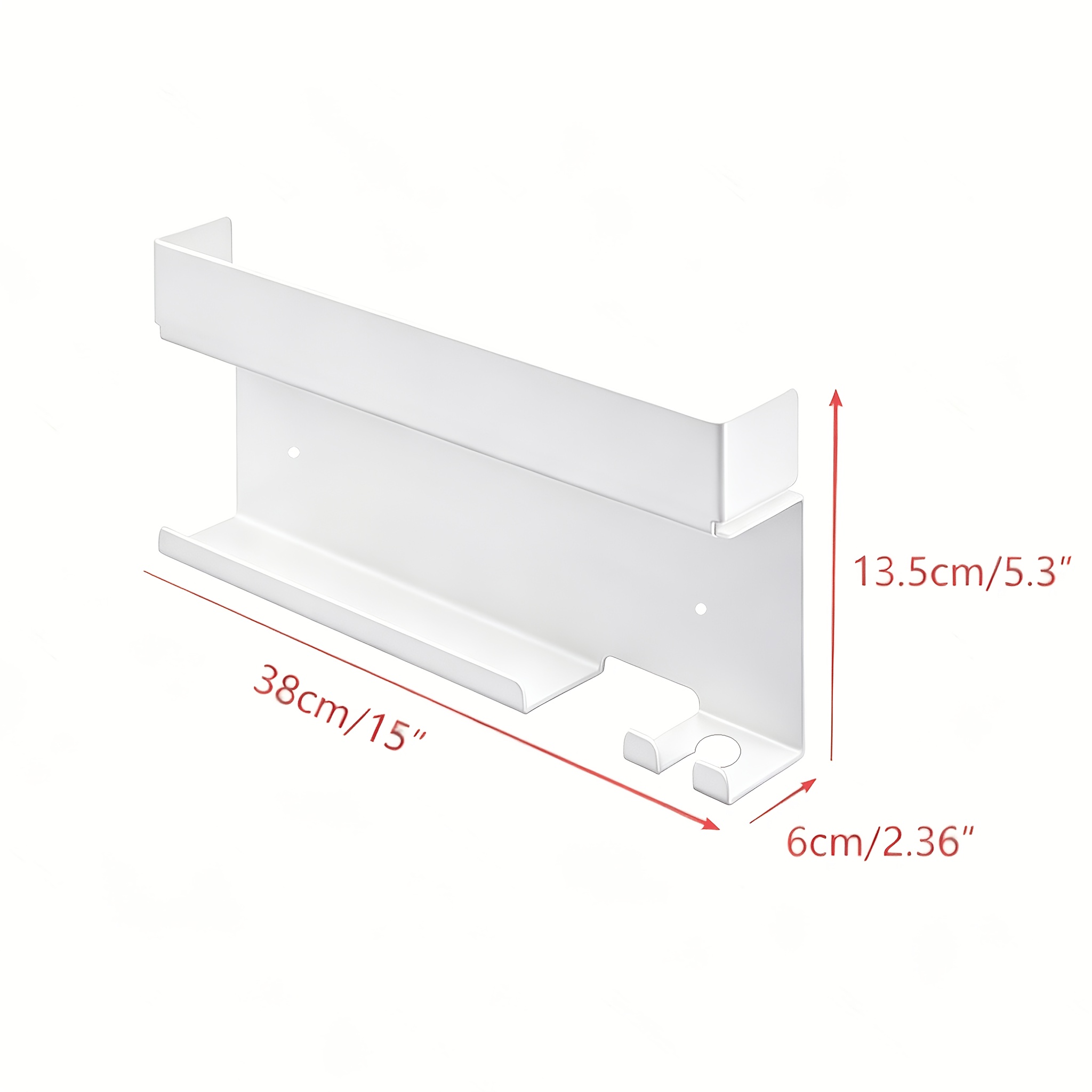 TEMU Wall-mounted Curling Iron Holder, Hair Dryer Stand, Wall-mounted Straightener Rack, Hair Tool Organizer, Suitable For 7-in-1 Styling Tool Hair