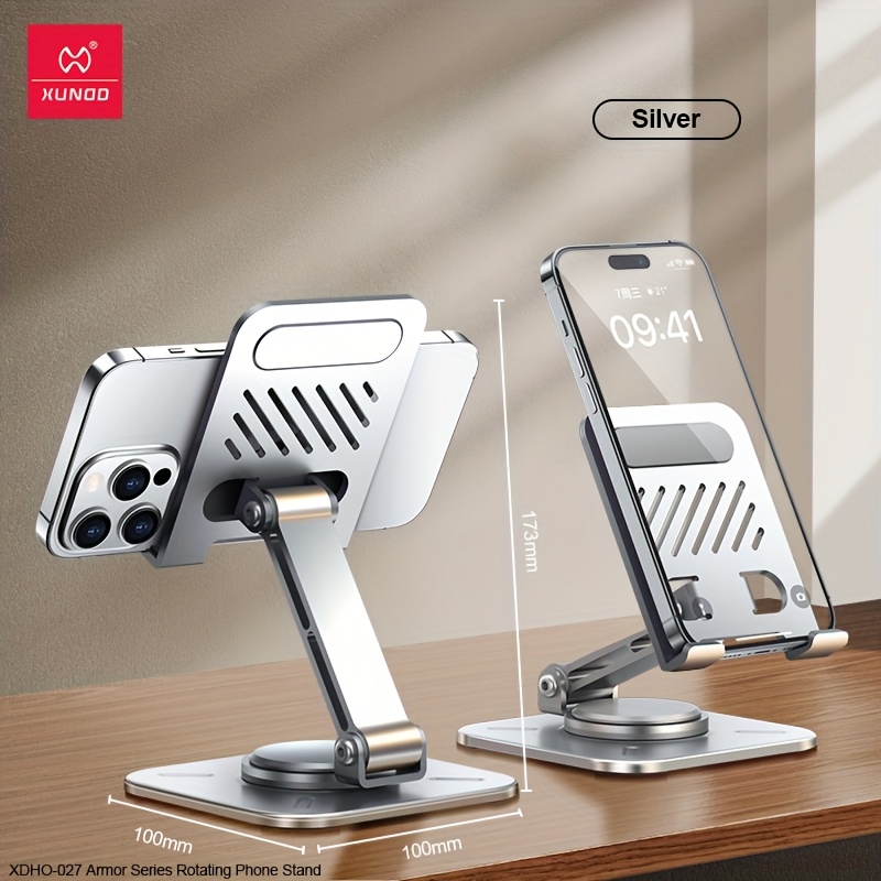 TEMU Xundd Adjustable Stand For Phones And Tablets, Portable , 360-degree Rotation, Smart Anti-slip Features, , Ideal For Viewing, Perfect For Lazy