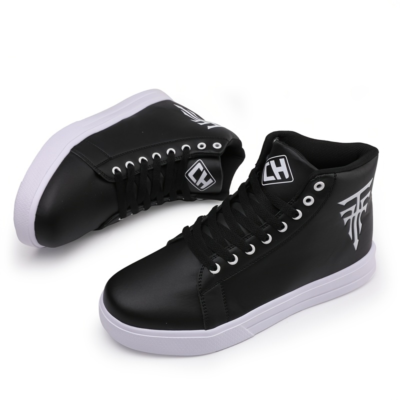 Men's Fashion High-top Casual Skate Shoes - Breathable Height Increasing Street Style Soft Comfortable -season Wearable Unisex