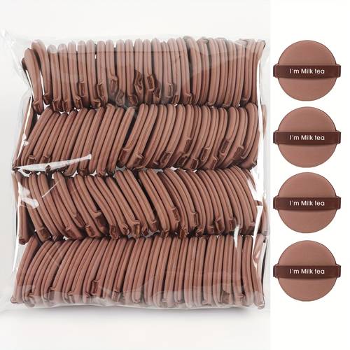 100 stuks air cushion puff, -up sponzen voor het mengen van bb cream, foundation, losse poeder om een vlekkeloze basis make-up te creëren, ook geschikt voor het mengen van concealer, blush, oogschaduw, uitbreidt bij het nemen van vocht