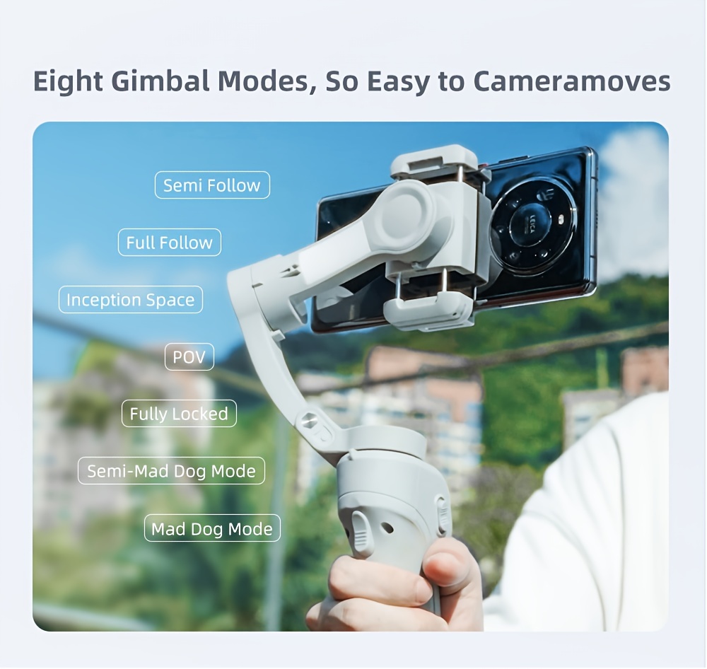 Ai Smartphone Gimbal Stabilizer 3 axis Mobile Phone Gimbal - Temu