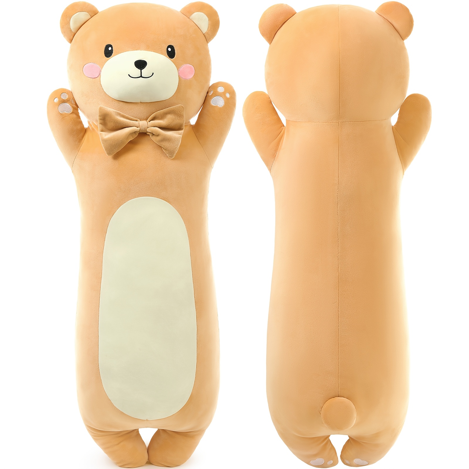 

1pc Bear Plush Body , 36.2" Long Polyester For Kids And Adults, And Boys