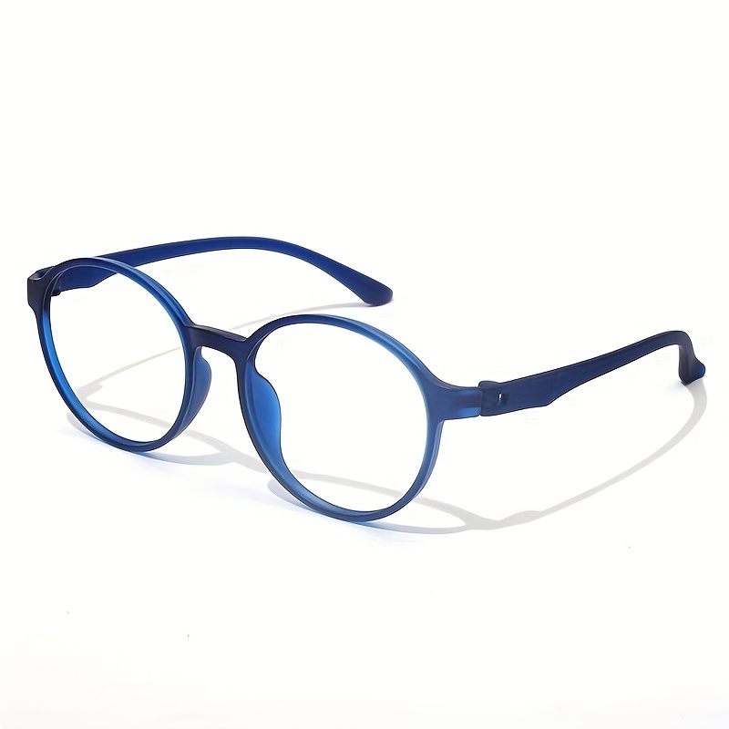 Colors TR90 Frame Anti Blue Light Glasses Round *-Rim No Screzless  Design Eyewear Trendy Unisex Computer Glasses for King's Day Festival 