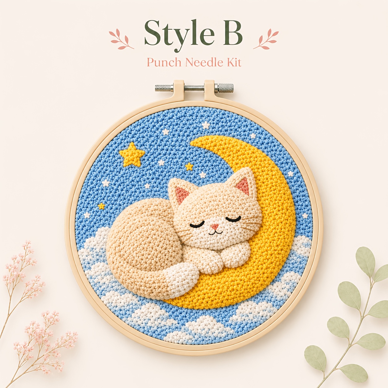 Animal Punch Needle Embroidery Kit for Adults