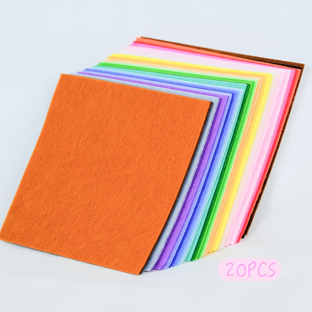 TEMU 6x6 Inch Color Felt Sheets, Soft Non Felt Fabric Squares For Handmade Dolls, Hair Clips, Kindergarten Art Craft Supplies