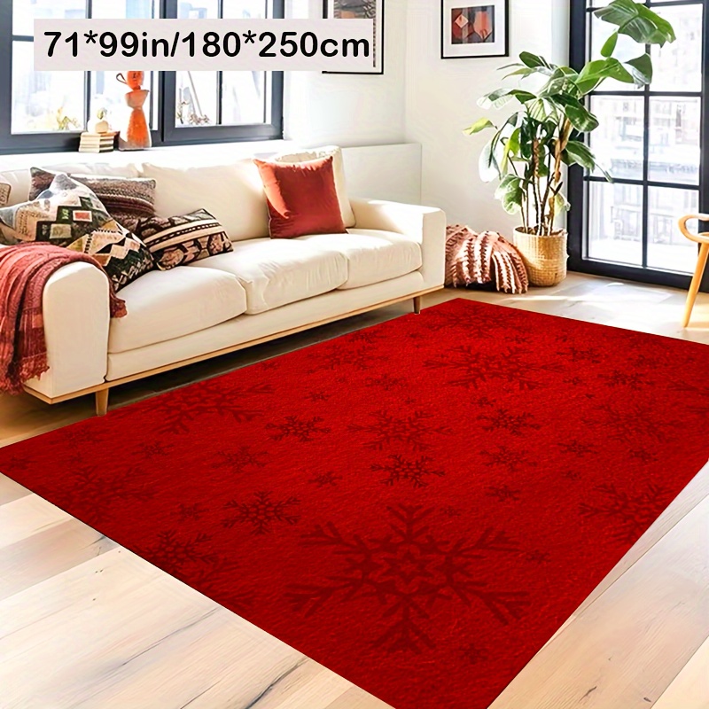 

Christmas Red Area Rug - - , Backing, For , , - Decor