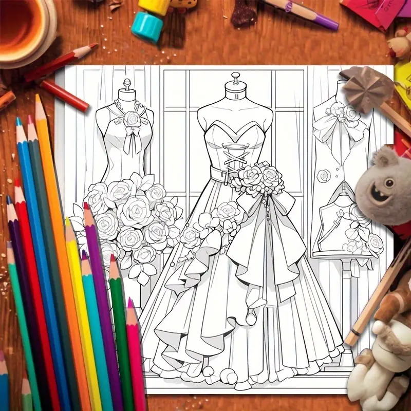 fashion dress coloring pages 25+ Creative Picture of Fashion Coloring Pages