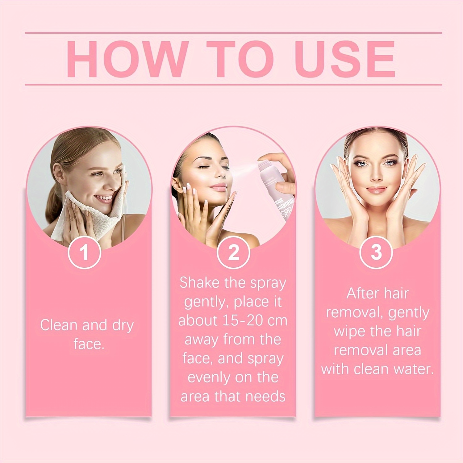 hair identifier spray for face shaving dermaplaning woman gifts   hair identifying spray with razors facial hair identifier spray for dermaplaning hair removal 1 bottle 4