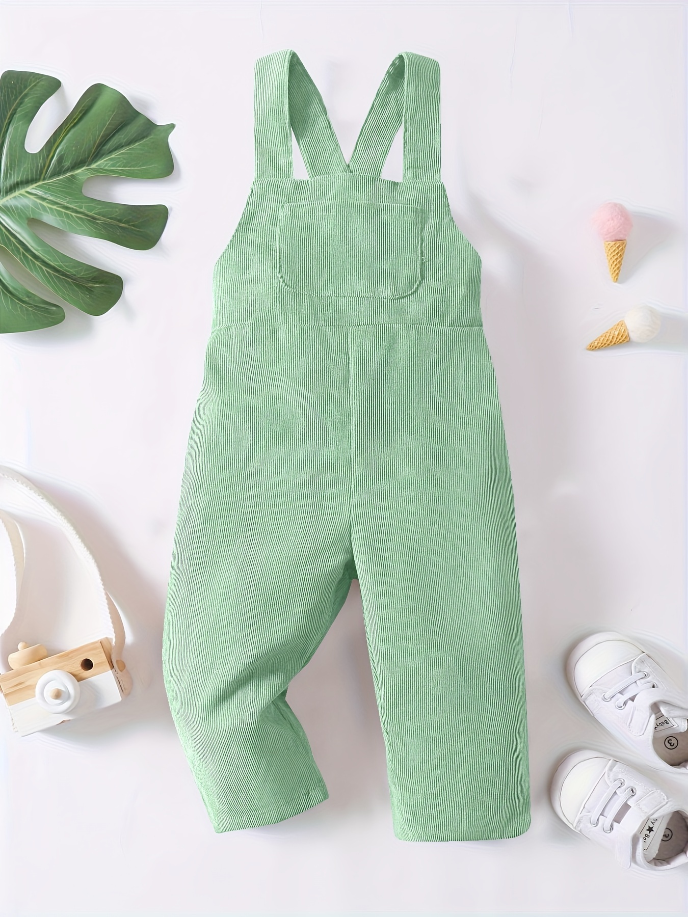 casual corduroy knotted toddler baby overalls jumpsuit Temu