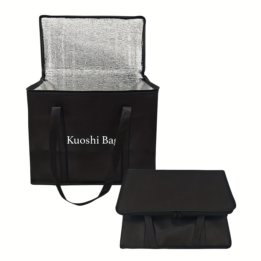 E-shop 30L Große Isolierte Outdoor-Tasche, Weiche Kühlertasche für Camping, Shopping, Kein direkter Kontakt mit Lebensmitteln, Hält heiße & kalte