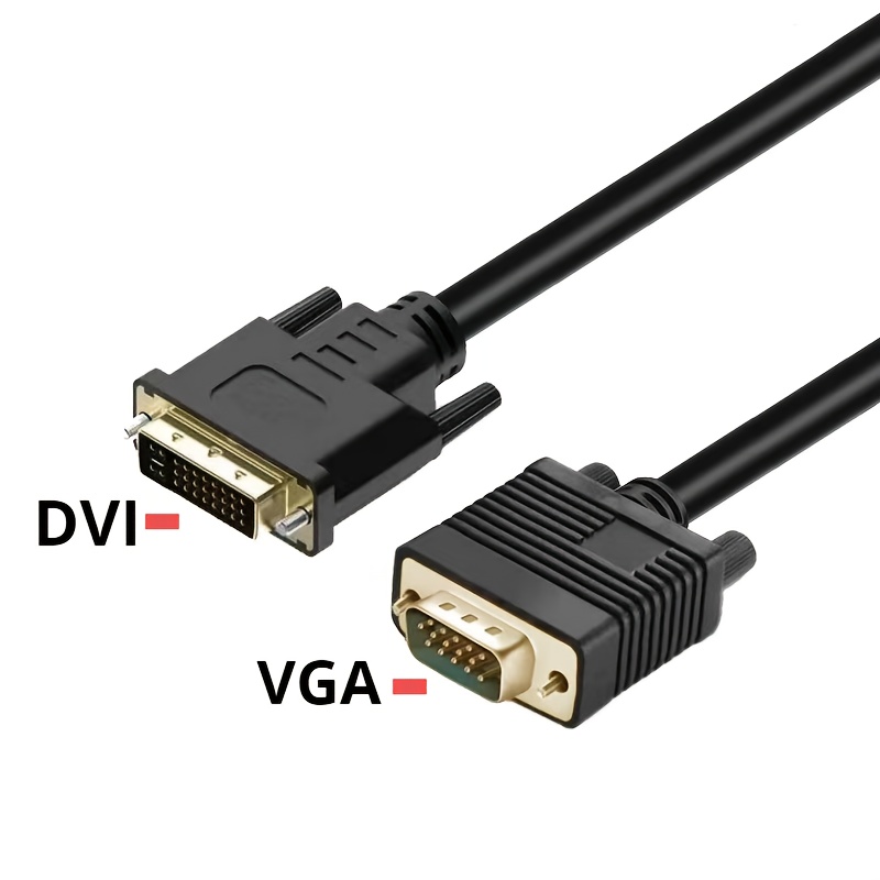 hd video adapter cable dvi vga vga dvi 24 wires Temu United