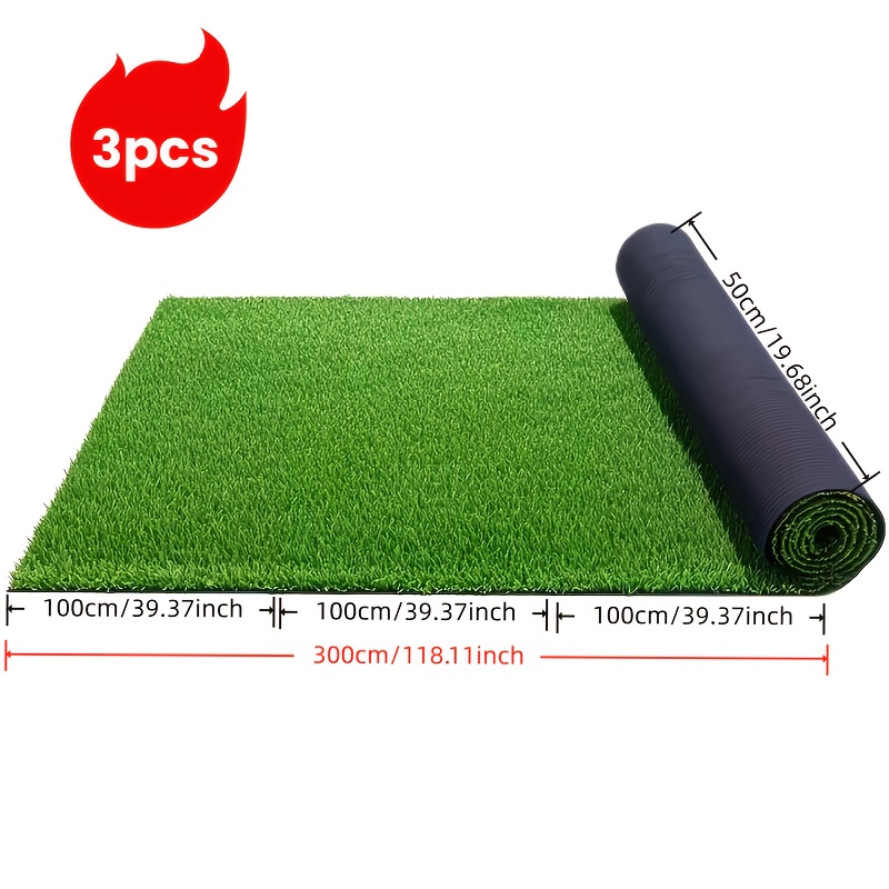 Large Artificial Turf Mat, Authentic and Fake Lawn Carpet - Suitable for Wedding Gardens and Courtyards, Easy to Install Without Tools, Ideal for Party Events, Home and Commercial Decoration, Low Maintenance, Party Decorations, Artificial Turf