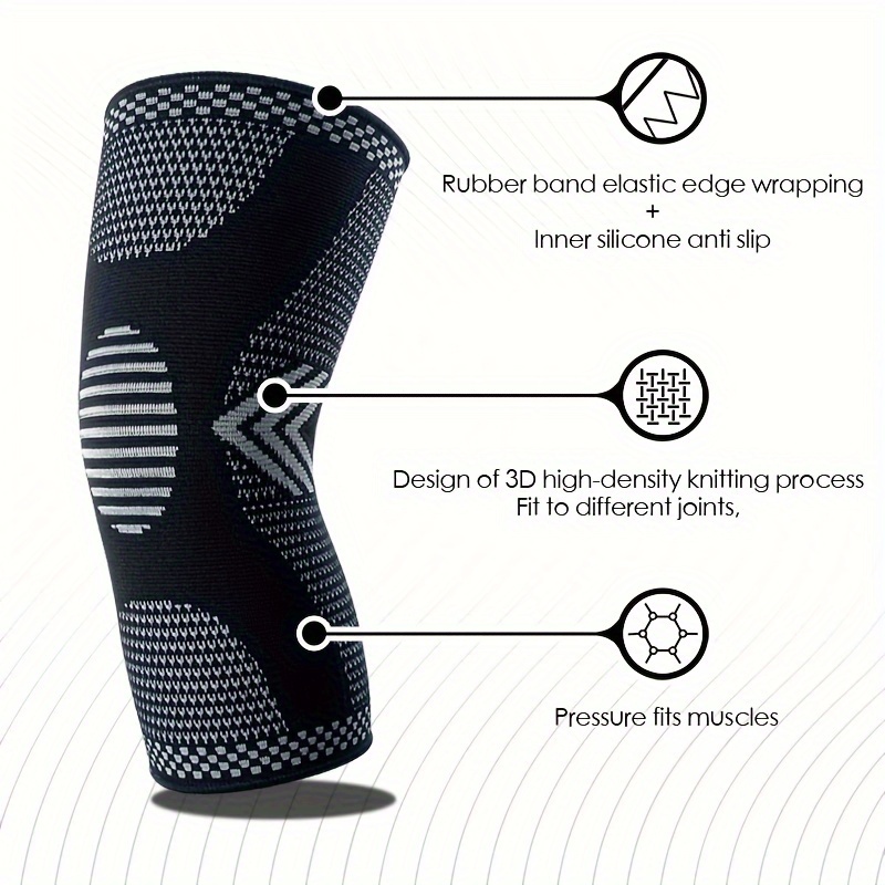 Knee Compression Sleeve - Best Knee Brace for Knee Pain for Men & Women – Knee  Support for Running, Basketball, Weightlifting, Gym, Workout, Sports(1  Pair)