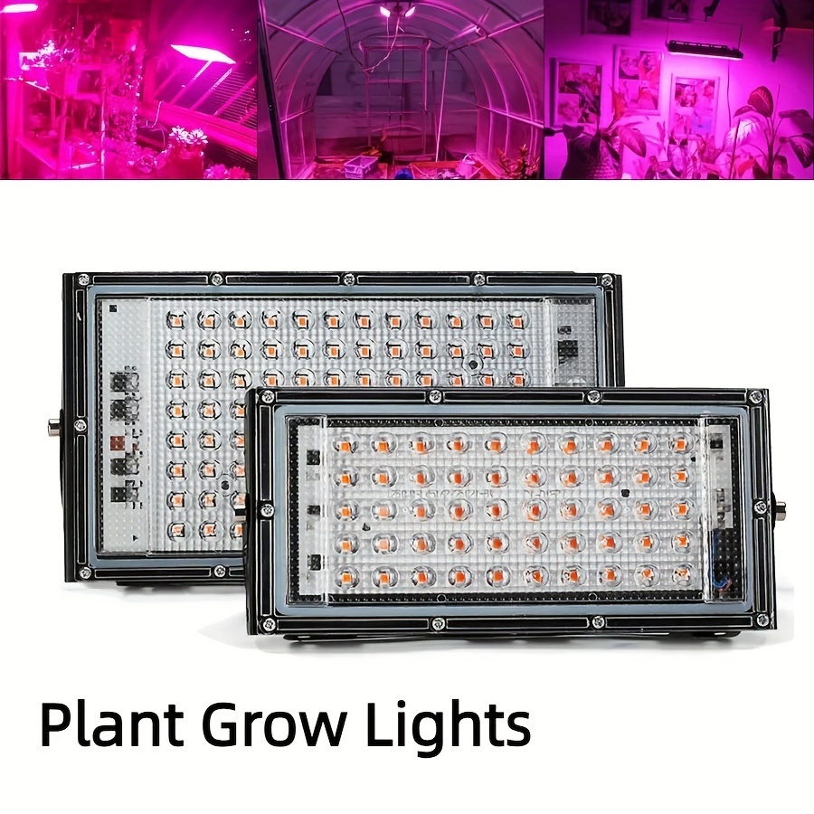 

50pcs Lamp Beads And 96pcs Lamp Beads Led Full Spectrum Plant Grow Lights For Vegetables, Succulents, Flowers, Fruits And Vegetables, Etc. Full Band Plant Grow Lights