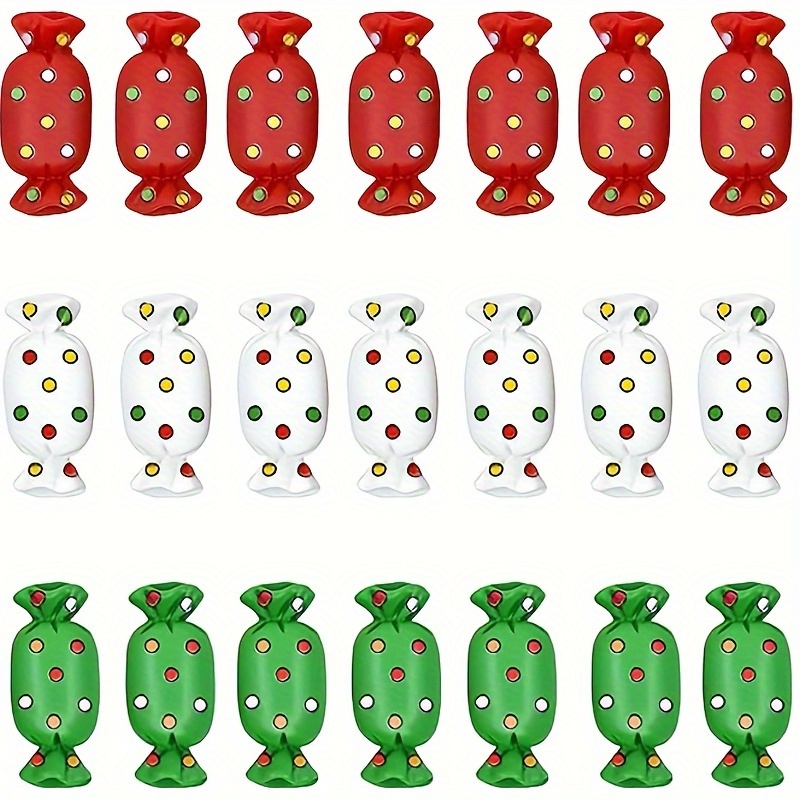 

30pcs Cute Resin Christmas Candy Charms, Flatback Embellishments For Diy Crafts, Scrapbooking & Card Making