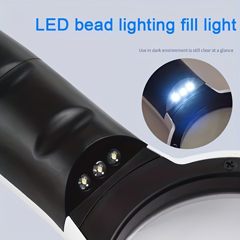 Mini Pocket-Sized Handheld Microscope with a 30X 45X 3 LED Light Magnifying Glass Lens, Ideal for Examining Jewelry And for Reading, Also Serves As a Repair Tool. 13 Mini Pocket-Sized Handheld Microscope with a 30X 45X 3 LED Light Magnifying Glass Lens, Ideal for Examining Jewelry And for Reading, Also Serves As a Repair Tool.