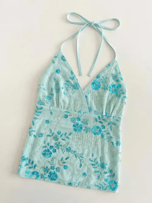 Backless String Crop summer clothes sold on Temu New Zealand