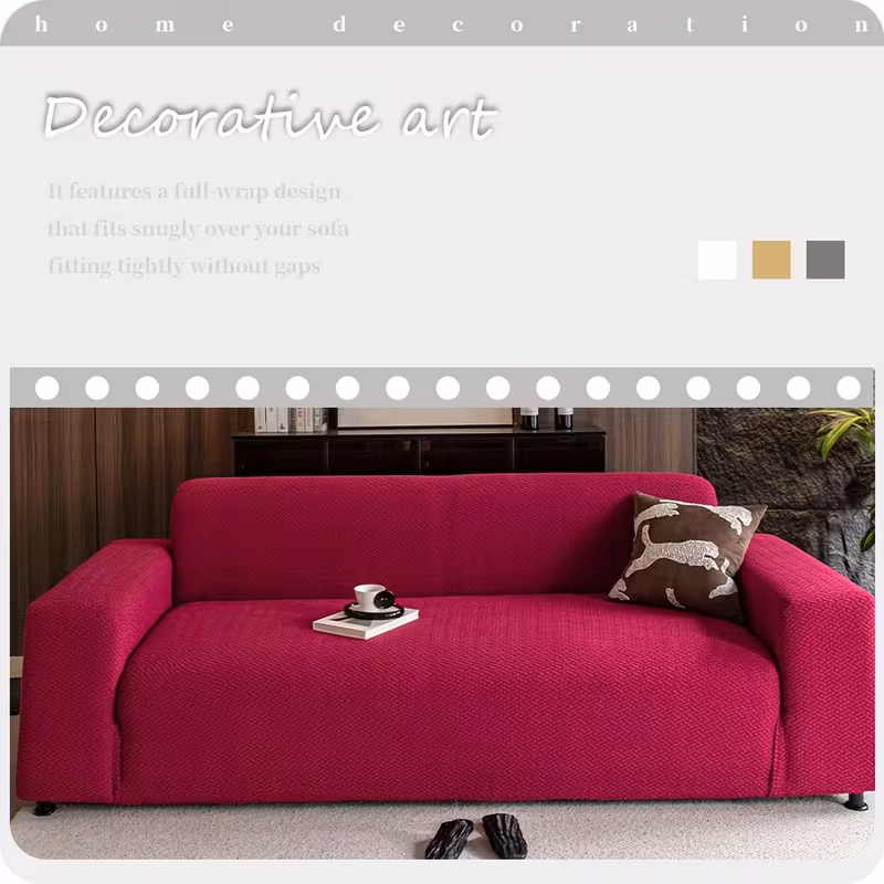 1pc elastic sofa cover minimalist style use machine washable pet friendly elastic home decor suitable for offices bedrooms living rooms and other occasions Product details 1