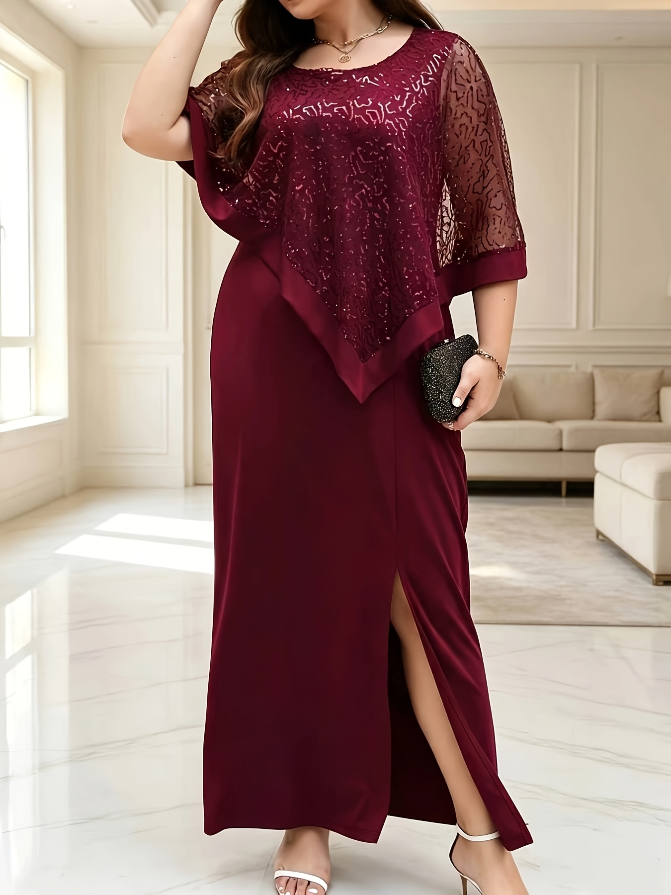 pink rose gold dress LaDivine J840 Ball Gown Long Formal Glitter Print Prom Infinity Dresses I will always stay Color:Bourbon Lucinda Midi Dress Denim