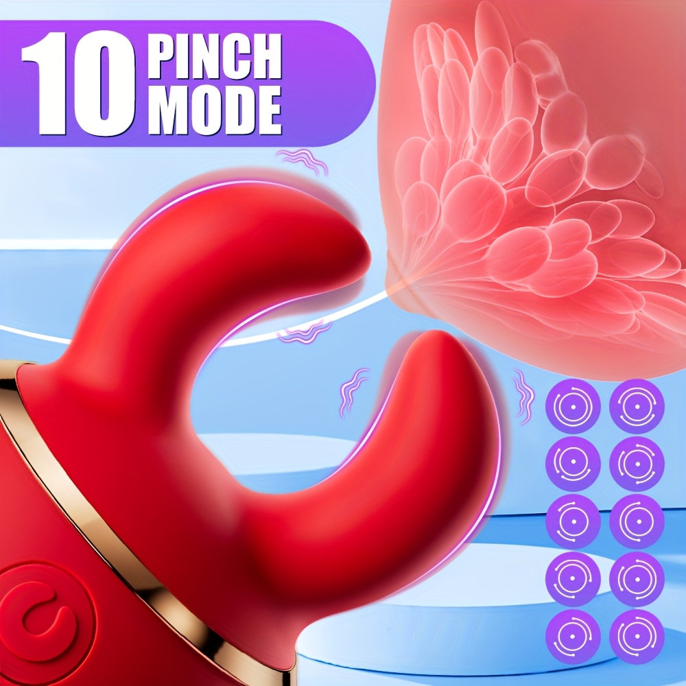 . zungen-  für erwachsene, 2-in-1 mundtyp 10 zungensauger  , klitoris-nippel-g-punkt   und stimulator, brustclip- , sexspielzeug für erwachsene und spiele für paare,   für frauen und männer Produktdetails 3
