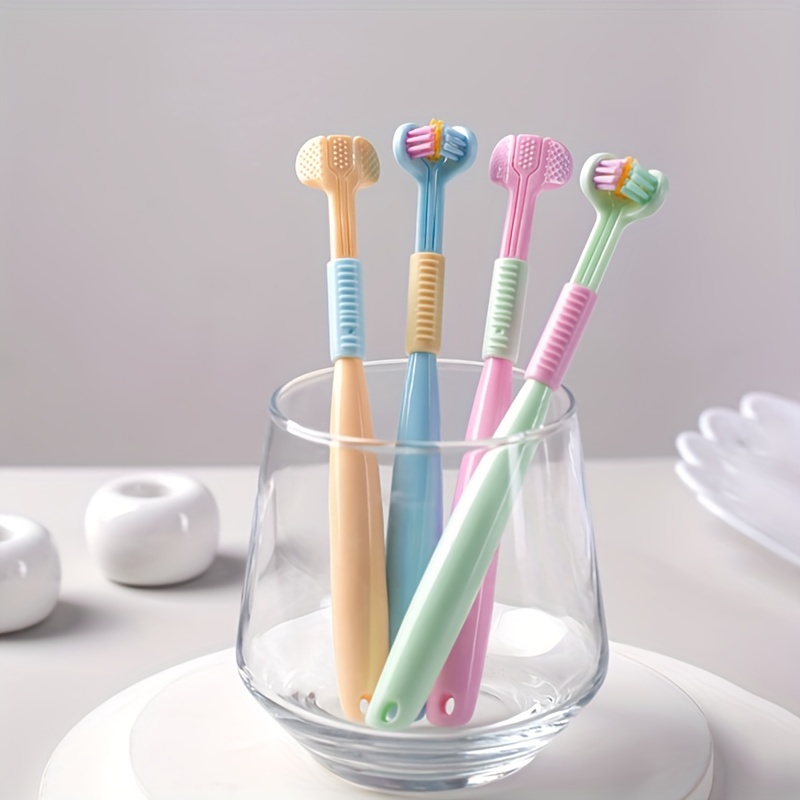 

3-sided Toothbrush Soft And Gentle Clean, Manual Toothbrushes With Extra Soft Bristles For Teeth Gums, For Deep Cleaning Oral Care At Home For Daily Life