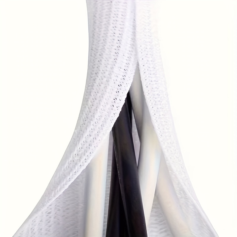 E-shop 200 cm Polyethylen-Kabelmanagement-Hülle, 78,7 Zoll Kabelschutzhülle – Geteilte Hülle für -, Audio-/Video-Kabel – Schreibtisch-PC, TV,