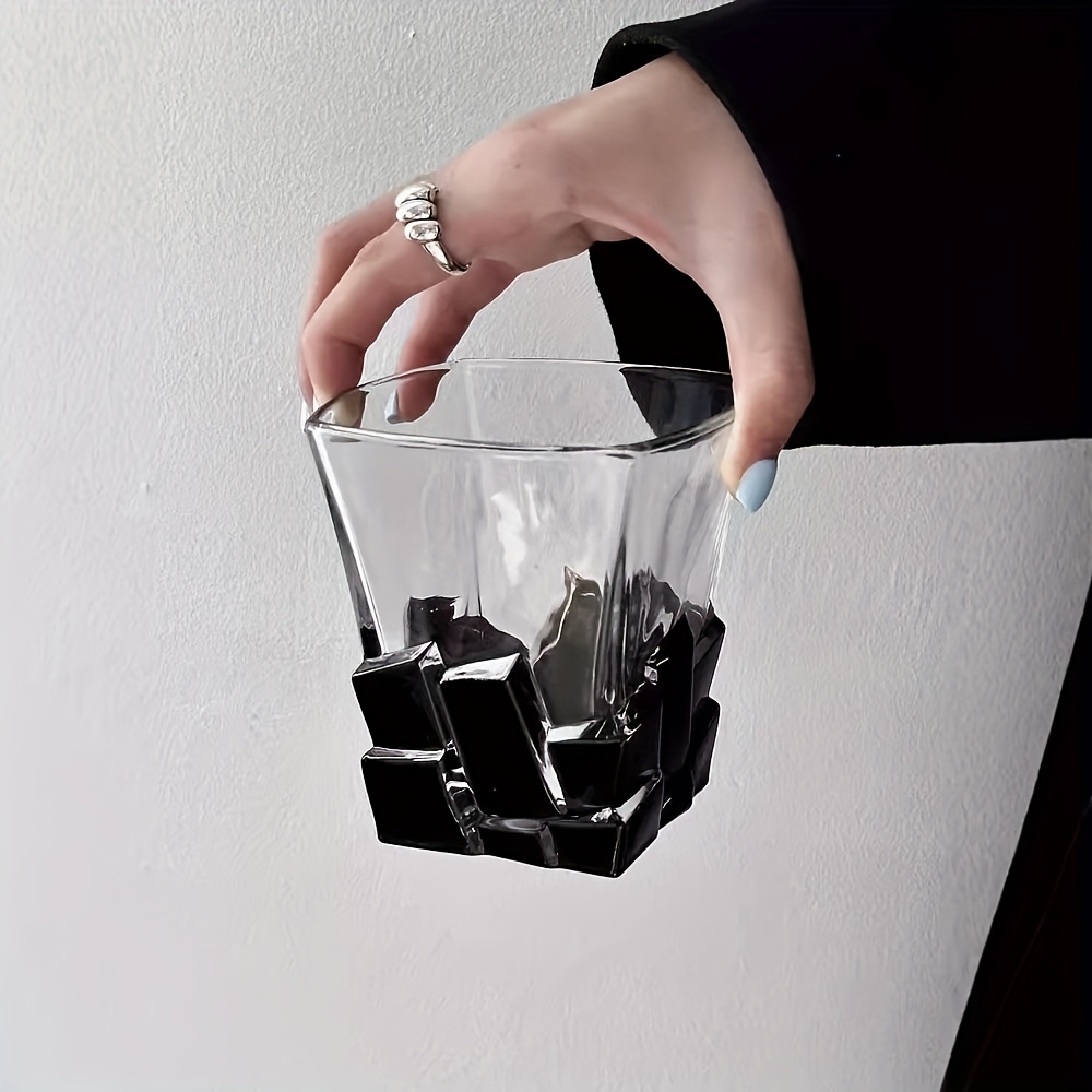 E-shop 1 Stück Eiswürfelglas, Nischen-Kunstdesign Whiskyglas in limitierter Auflage, leichter Luxus High-End-Glas für Whisky Kaltgetränke