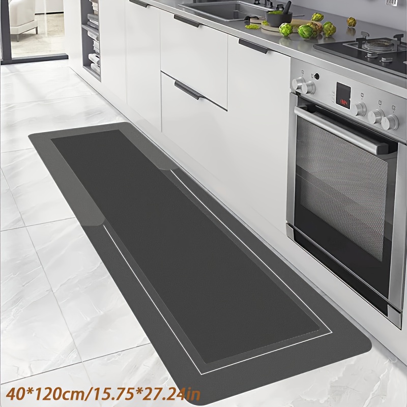 

1pc Premium Diatomaceous Floor Mat 40cm X 72.8in - Non-slip, & Quick-drying, Ideal For Modern Kitchens With Sleek Appliances, Bathroom, Living Room, And Hotel Use