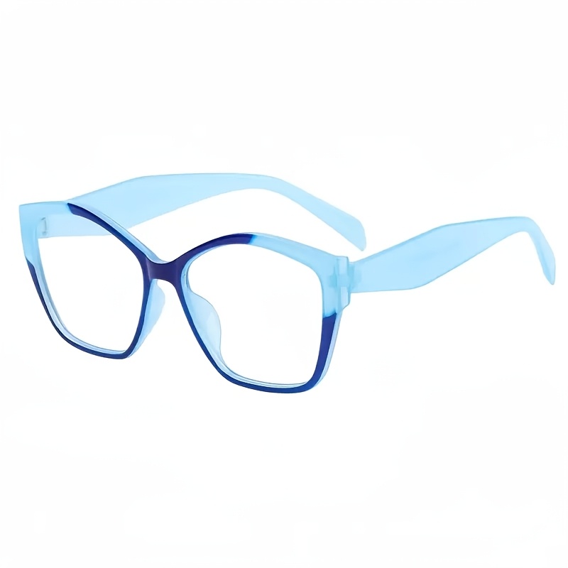 TEMU Lunettes vintage œil-de-chat à de couleur, style européen et américain tendance et avec verres plats. Parfaites pour un décontracté, la