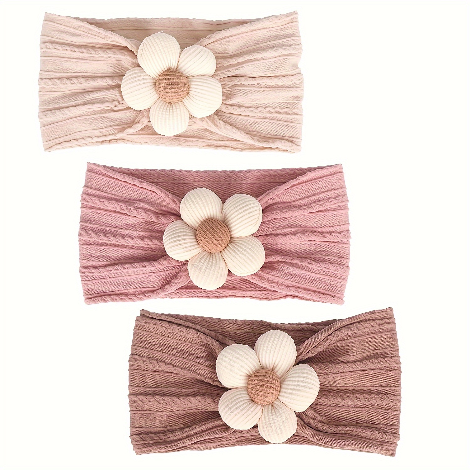 1pc/3pcs/5pcs Soft Headbands For Girls - Elastic & Comfortable Hair Accessories