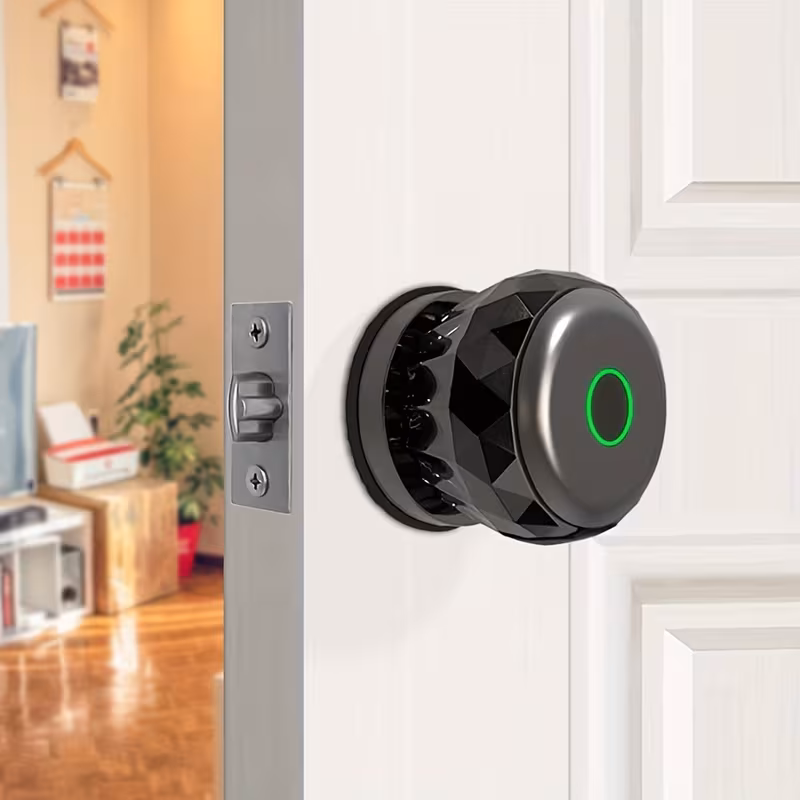 smart fingerprint door lock with app control biometric keyless entry door knob alloy metal for bedroom front door apartment office and hotel Product details 3