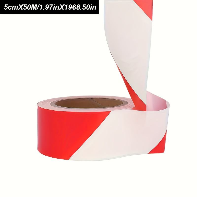 1 Roll 5cm X 50m Pe Non-adhesive Warning Tape, Floor Housing Isolation Warning Tape