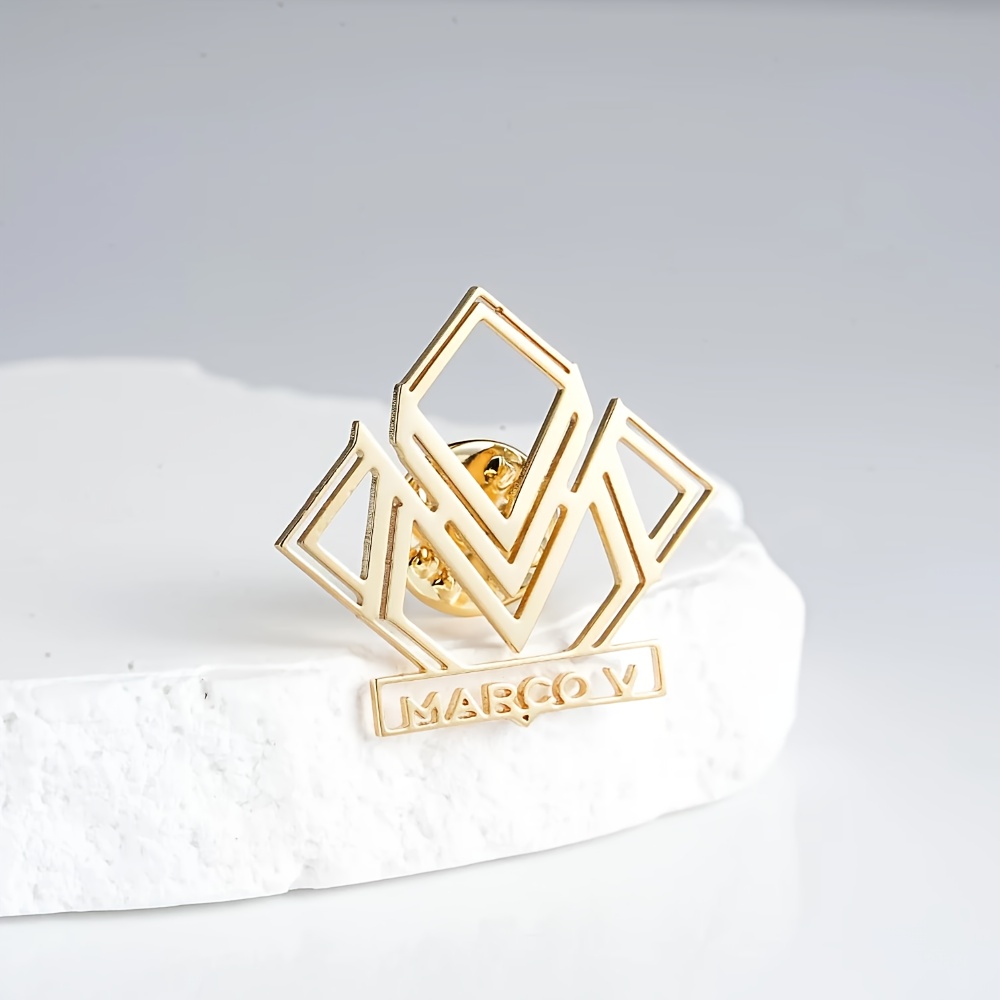 E-shop [Anpassung] Benutzerdefinierte handbemalte Anstecknadel mit Bild, Brosche mit Firmenlogo, Logo-Anstecknadel, personalisiertes ,