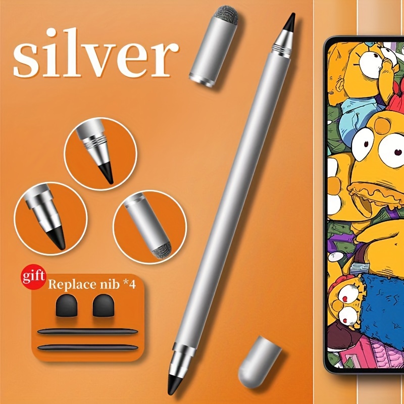 E-shop 3-in-1 Drei-Funktions-Stylus, inklusive 4 Ersatz-Spitzen, für Samsung/Microsoft//Smartphone Tablet Universal