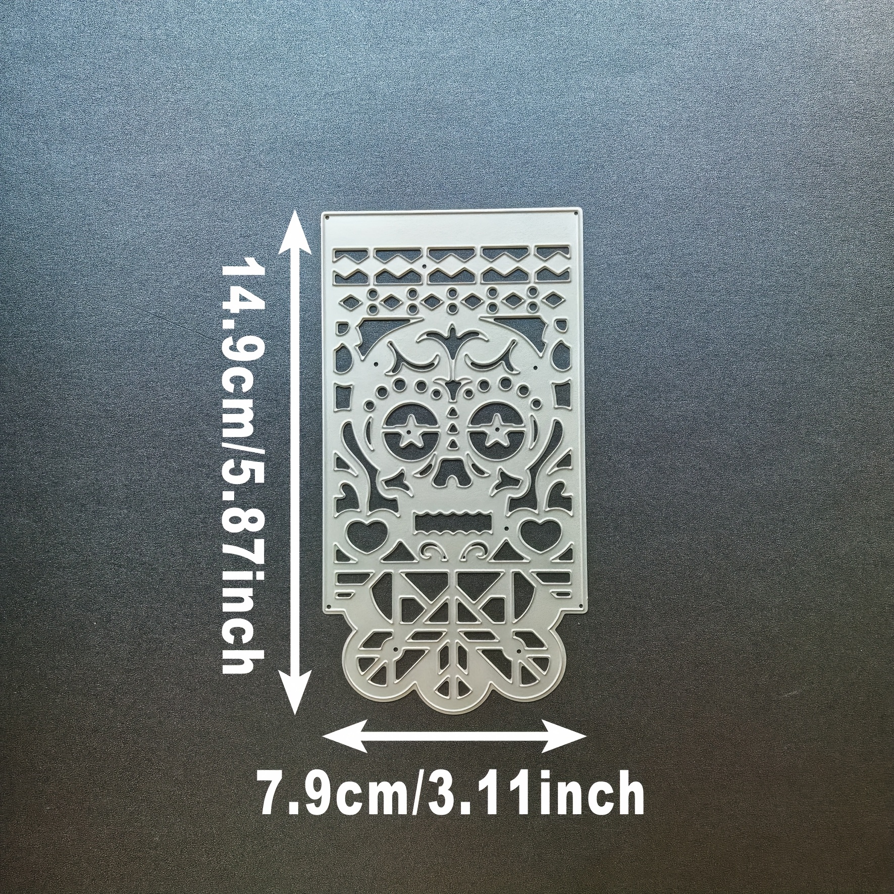 TEMU 1pc Of Artistic : An Appreciation Of A Hollow Metal Artwork, Metal Cutting Mold For Making Paper Cards, Scrapbook Cards, Photo Album Craft